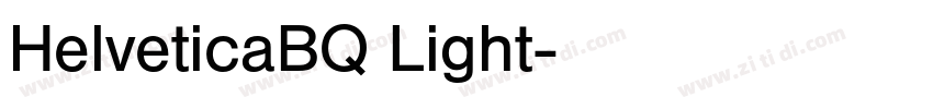 HelveticaBQ Light字体转换